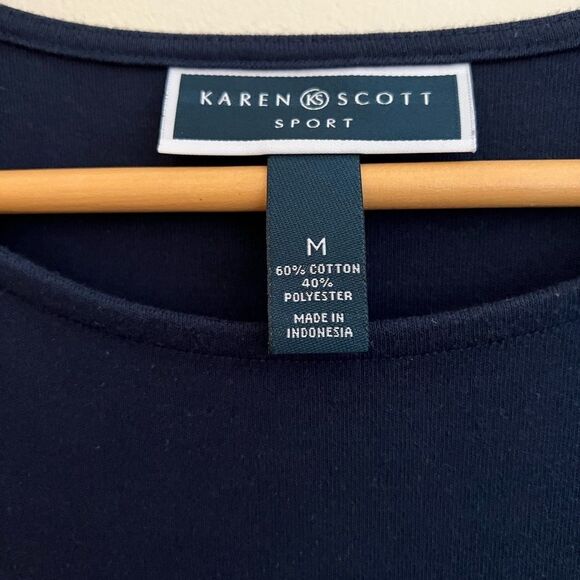 Nautical Knit Navy & White striped shirt dress, Size Medium women. Nearly new! - Picture 8 of 10